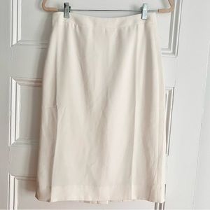 J Crew 365 White Suit Skirt, Pencil Skirt